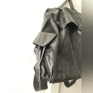 Miu Miu | Bags | Mix Miu Modern Black Leather Backpack With  display picture 3